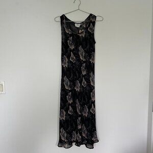 Vintage sheer silk maxi dress